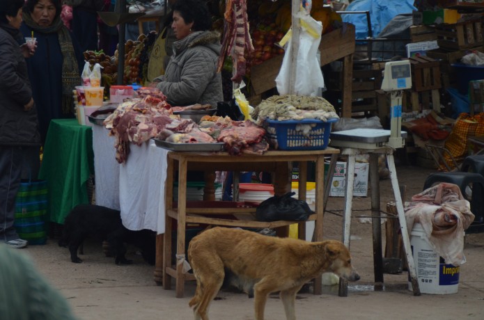 Mercado de rua de Macchu Picchu
