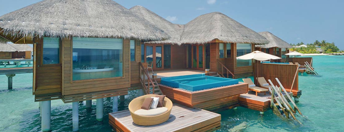 Resorts de luxo nas ilhas Maldivas