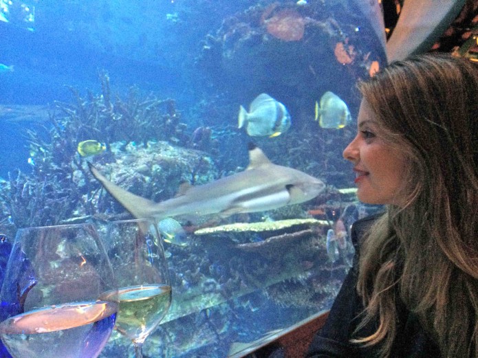 Restaurante com aquário em Dubai